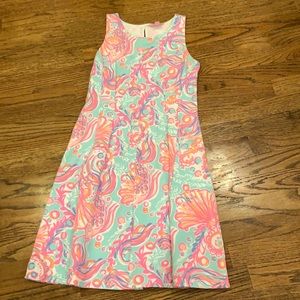 Lilly Pulitzer dress sz small. Knit fish print